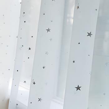 Qian Gardine Sternendruck Verdunkelung 2er-Pack kann individuell gestaltet werden Perforationen